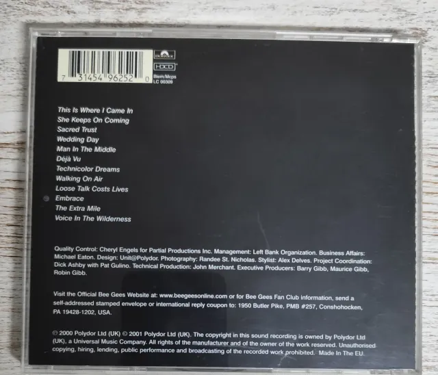 CD Bee Gees This Is Where I Came In