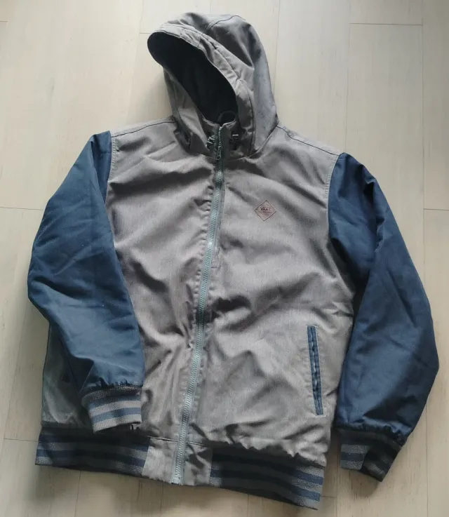 Chaqueta Vans Invierno Gris y Azul