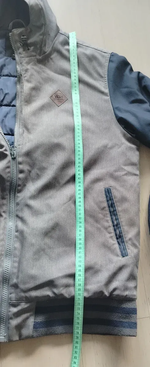 Chaqueta Vans Invierno Gris y Azul