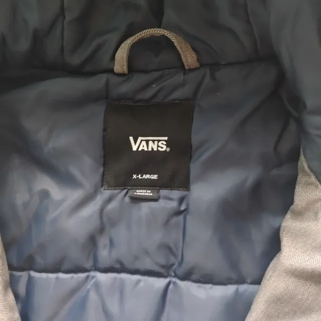 Chaqueta Vans Invierno Gris y Azul