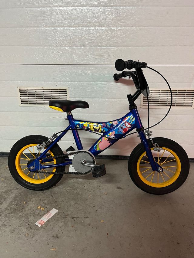 Bicicleta infantil Bob esponja 4 años