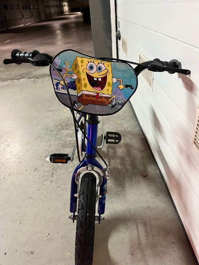 Bicicleta infantil Bob esponja 4 años