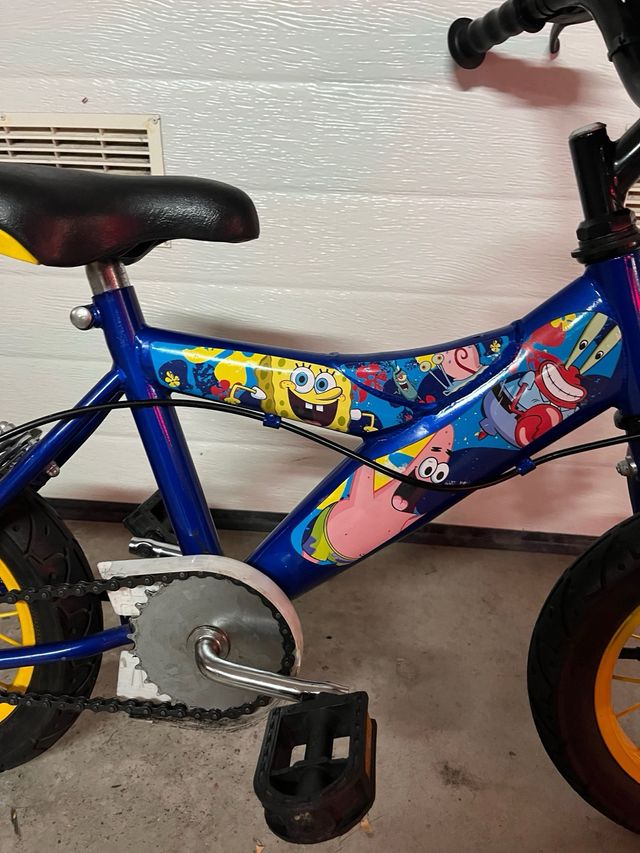 Bicicleta infantil Bob esponja 4 años