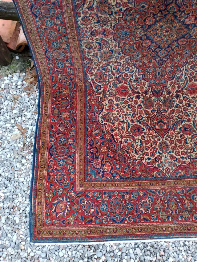 Tappeto Persiano Kashan Antico scuola atelier Dabi