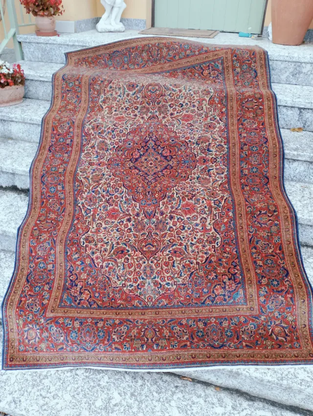 Tappeto Persiano Kashan Antico scuola atelier Dabi