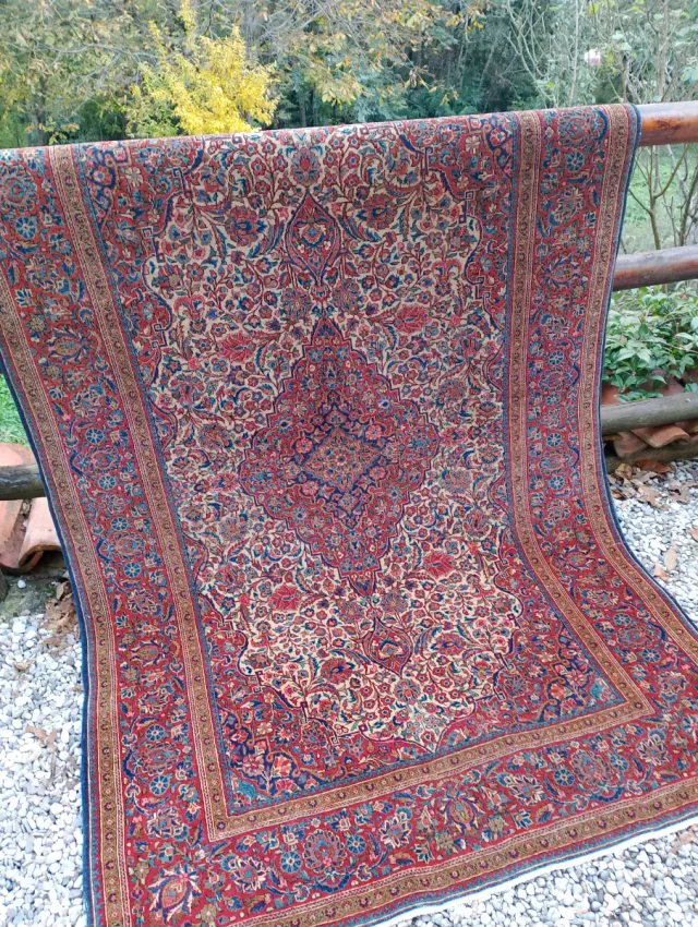 Tappeto Persiano Kashan Antico scuola atelier Dabi