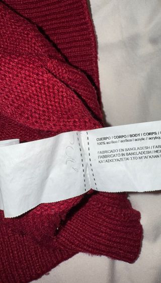 Jersey Sfera Cuello Alto Talla M Rojo