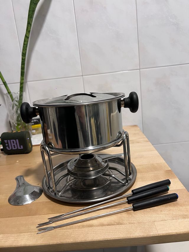 Set de fondue metal - con accesorios