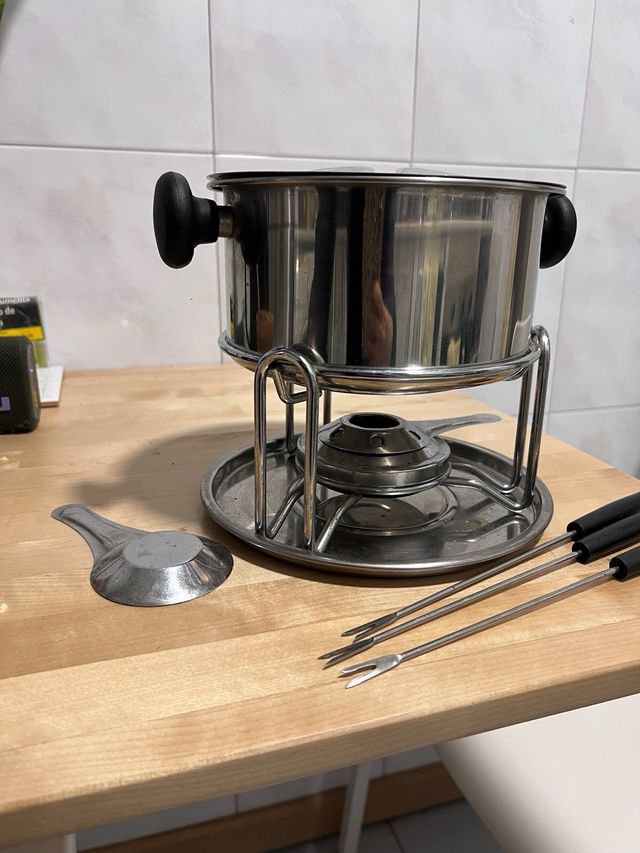 Set de fondue metal - con accesorios