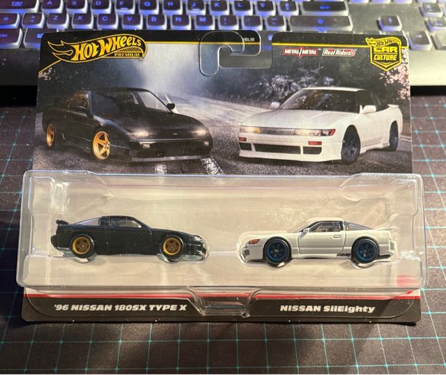 Hot Wheels Premium Nissan 180SX Type X SilEighty
