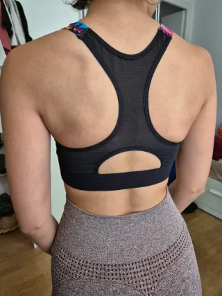 Top deportivo estampado multicolor Talla XS