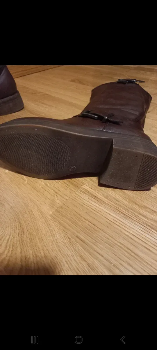 Botas altas moteras marrones