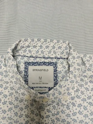 Camisa Springfield floral manga larga Talla M