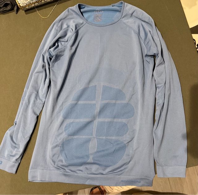 Camiseta Térmica Manga Larga Azul