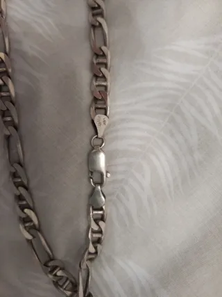 Cadena de plata Figaro