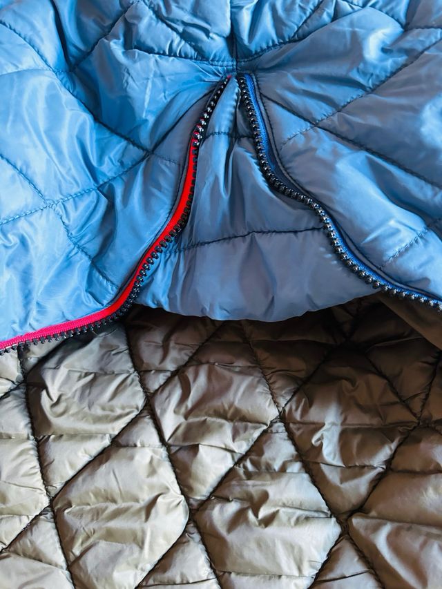 Chaqueta acolchada mujer azul