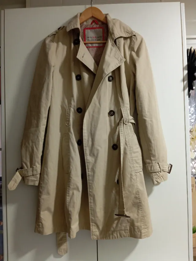 Chaqueta larga Cache Cache beige Talla M