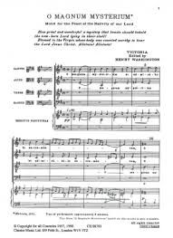 O Magnum Mysterium - Victoria