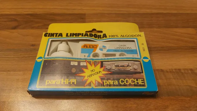 Cinta Limpiadora Audio Vintage 100% Algodón