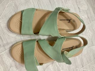 Sandalias verde agua T40 velcro en los cierres