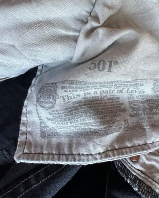 Levi's 501 Original Jeans Unisex Negro W35/L30