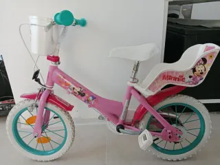 Bicicleta Infantil Minnie Mouse Rosa