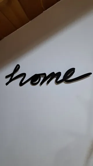 Letrero decorativo HOME de metal