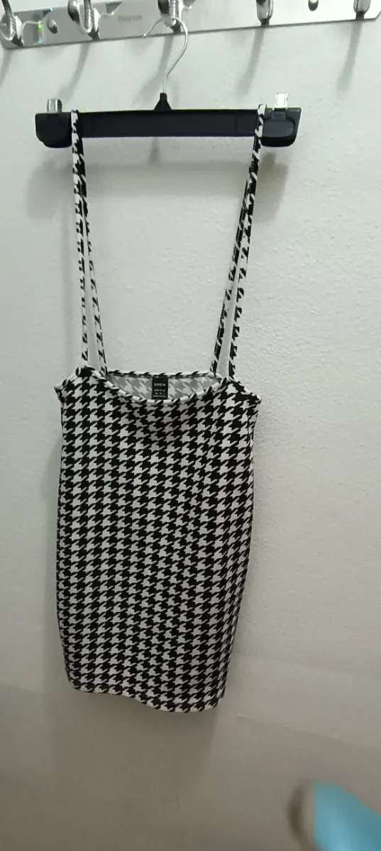 Peto estampado, mini falda, Shein