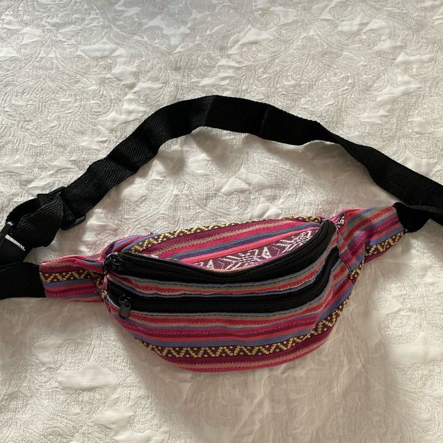 Riñonera hippie multicolor 3 bolsillos