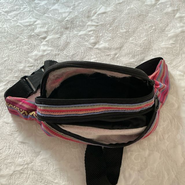Riñonera hippie multicolor 3 bolsillos