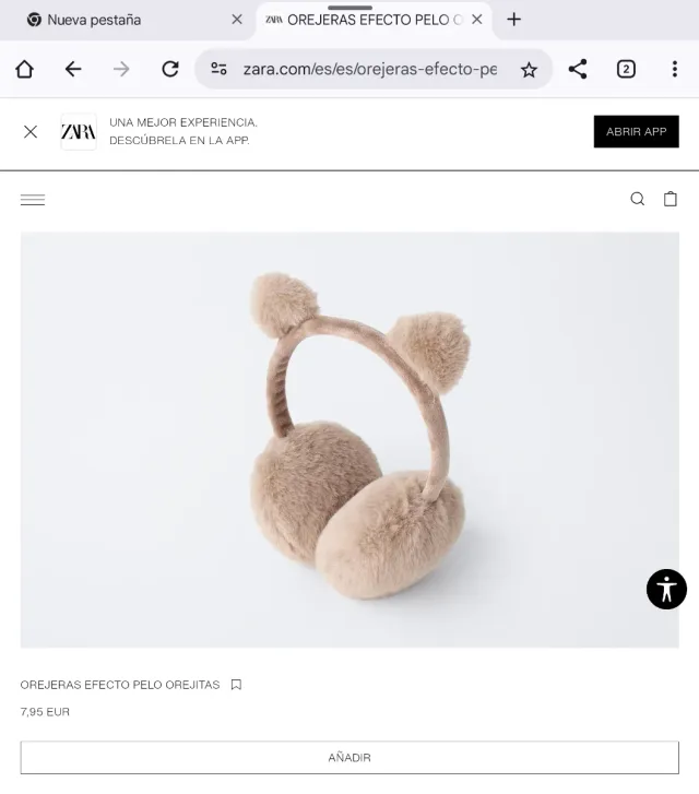 Orejeras de pelo sintético