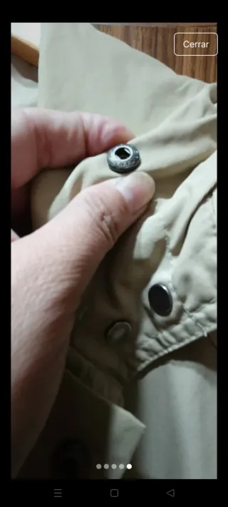 Chaqueta impermeable mujer beige