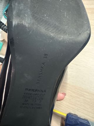 Zapatos charol negros tacón Mary Jane