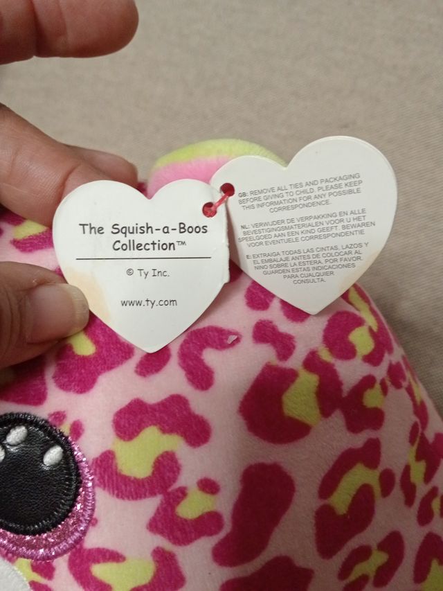 Peluche Ty Leopardo Rosa