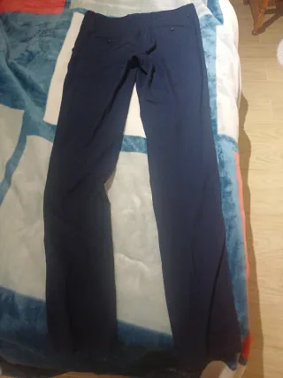Pantalón de vestir hombre azul