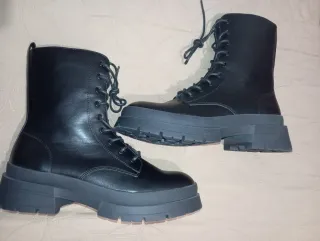 Botas militares mujer talla 42 negras
