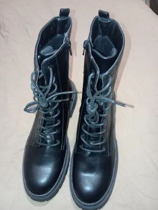 Botas militares mujer talla 42 negras