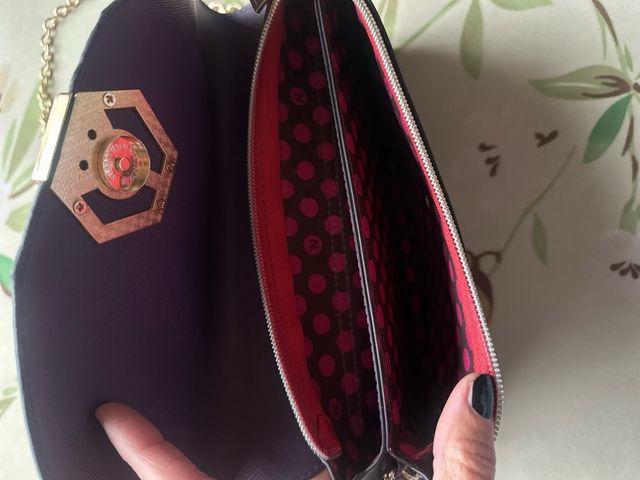 Bolso Nicole Lee Morado con Diseño