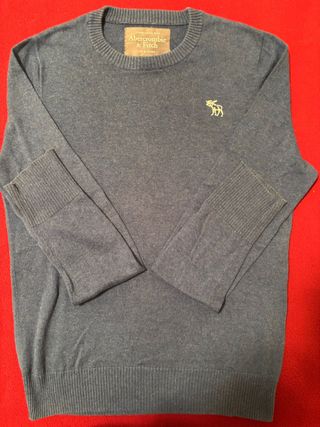 Maglione Abercrombie & Fitch Blu/Grigio