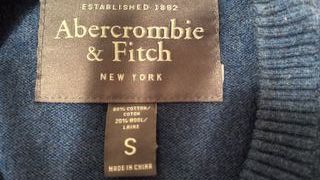 Maglione Abercrombie & Fitch Blu/Grigio