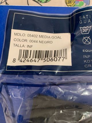 Calcetines Luanvi Negros Talla Infantil