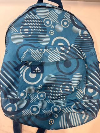 Mochila Adidas Azul y Blanca