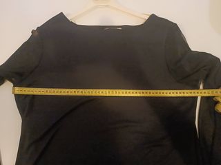 Mini Abito Vestito Nero Vintage Maniche Rete M
