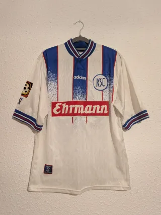 Rare signed Karlsruher SC jersey adidas 97-98 vint