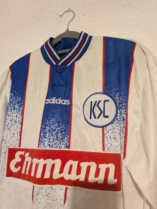 Rare signed Karlsruher SC jersey adidas 97-98 vint