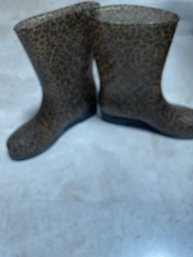 Botas de agua animal print talla 38