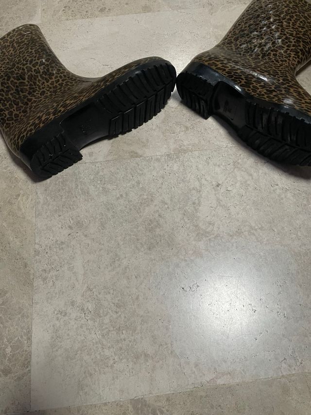 Botas de agua animal print talla 38