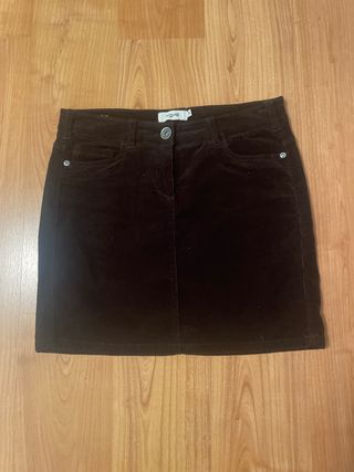 Falda pana marrón Fórmula Joven