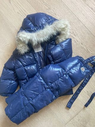 Completo da sci Moncler bambino blu