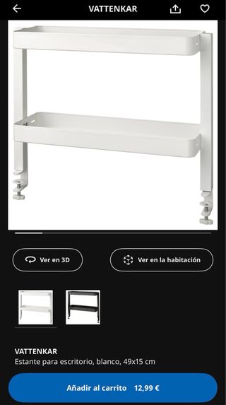 Carrito Auxiliar Blanco Ikea